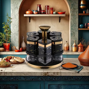 360° Rotating Spice Carousel Rack Ⓢ