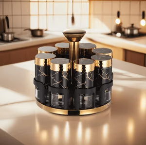 360° Rotating Spice Carousel Rack Ⓢ