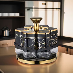 360° Rotating Spice Carousel Rack Ⓢ