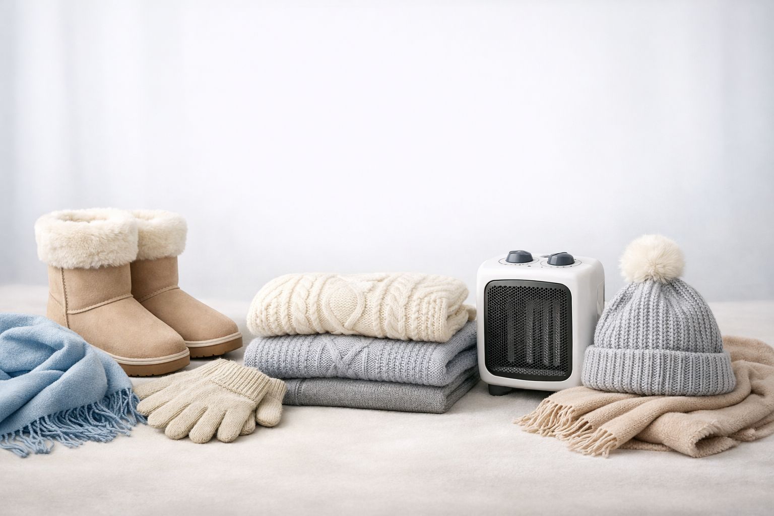 Cozy Heart-Pattern Fleece Indoor Slippers