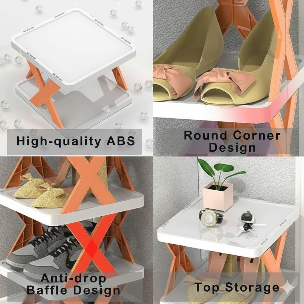 Modular Stackable Shoe Rack