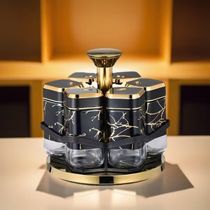 360° Rotating Spice Carousel Rack Ⓢ