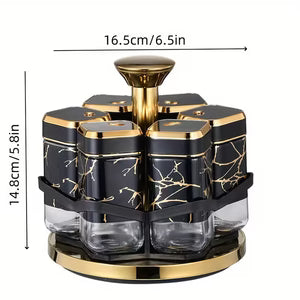 360° Rotating Spice Carousel Rack Ⓢ