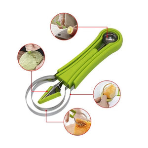 Multi-Purpose 3-in-1 Fruit Ball Maker Spoon – Summer Party Tool