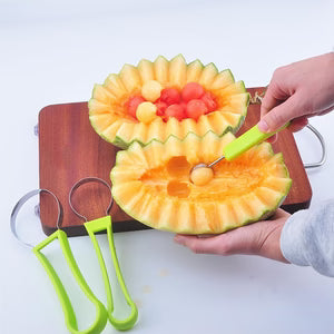 Multi-Purpose 3-in-1 Fruit Ball Maker Spoon – Summer Party Tool
