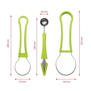 Multi-Purpose 3-in-1 Fruit Ball Maker Spoon – Summer Party Tool