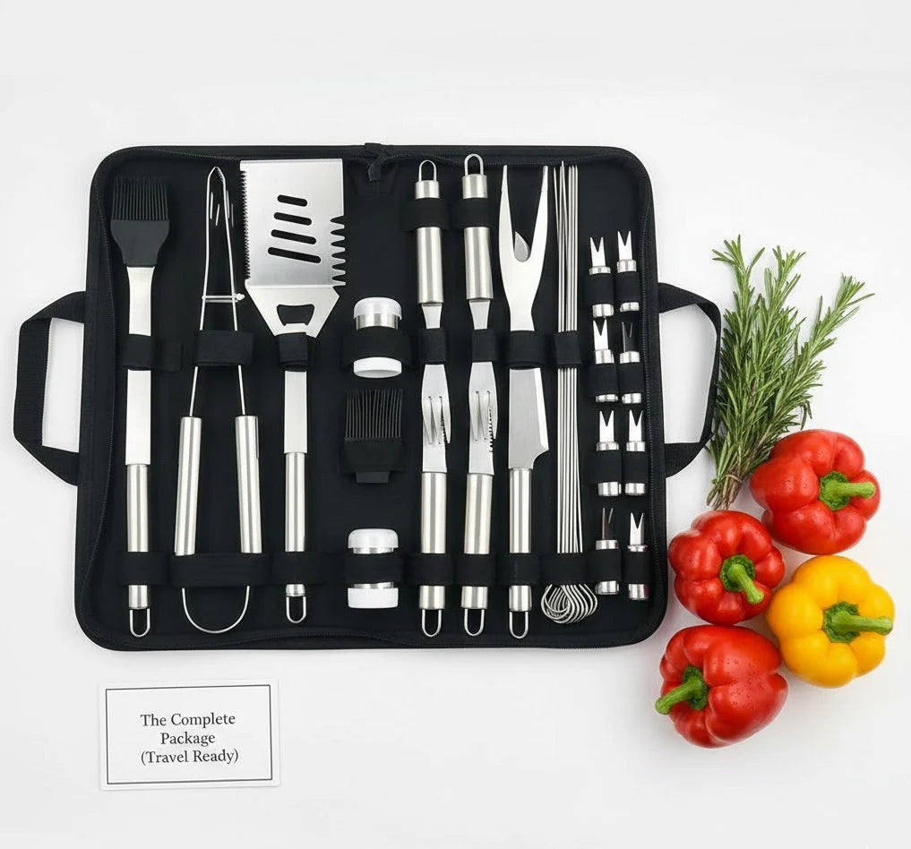 Professional BBQ Grill Tool Set